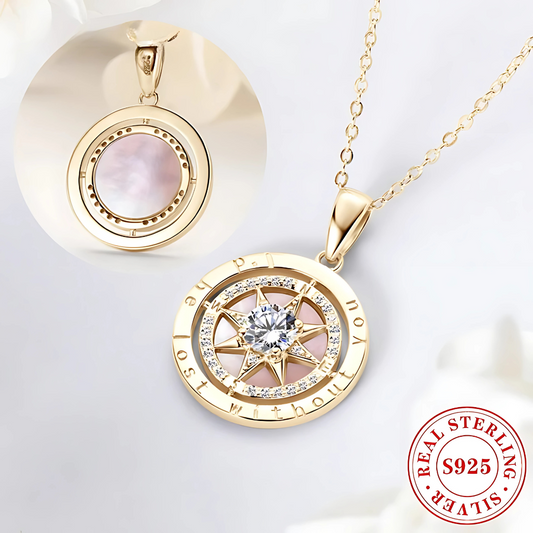 "I'd Be Lost Without You" Compass Necklace