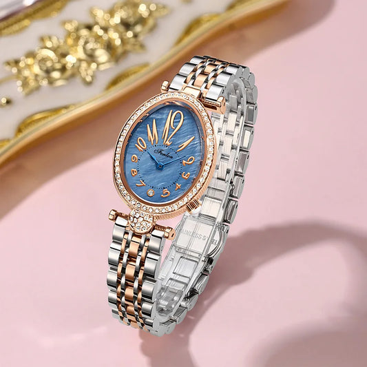 Valentina Rose Gold Script Watch