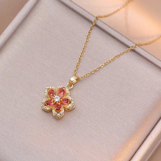 "Petals in Motion" Necklace
